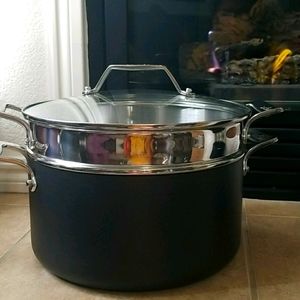 All-clad 7 qt pot with strainer